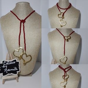 Handmade lariat necklace